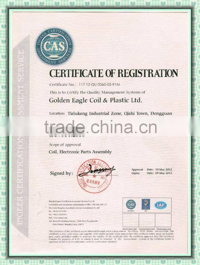 High quality plastic bobbin trigger coil with RHOS