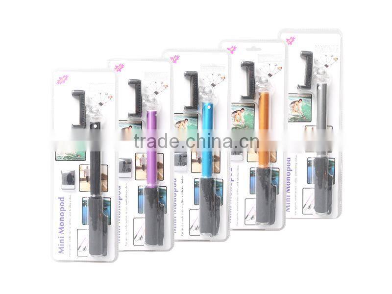 Promotion Aluminum Alloy Handheld Extendable Selfie Stick Monopod For SLR / Digital Camera for Phone