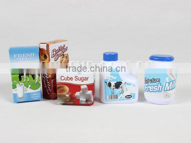 Children plastic shopping set toy with cash register