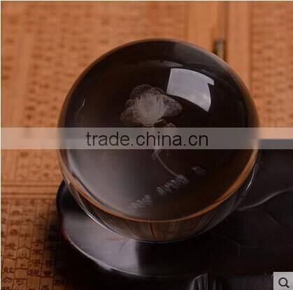 Personalized Crystal Ball With Customized Logo For Home Decoration