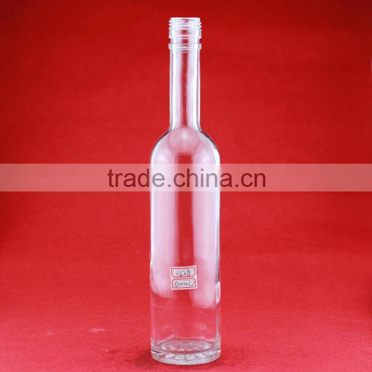 Hot designs alcohol glass bottle empty glass bottle 375ml ice liquor bottles