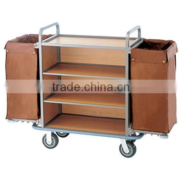 3-tier Outdoor Kitchen Dish Collecting Trolley Serving Cart