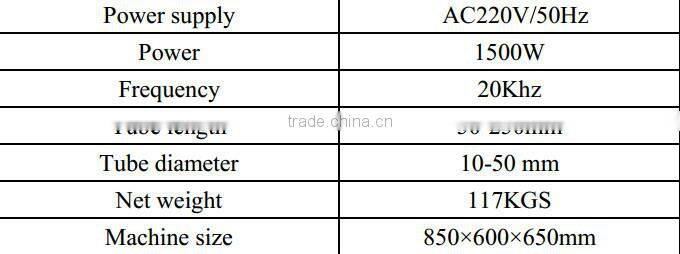Semi automatic machine plastic tube sealer