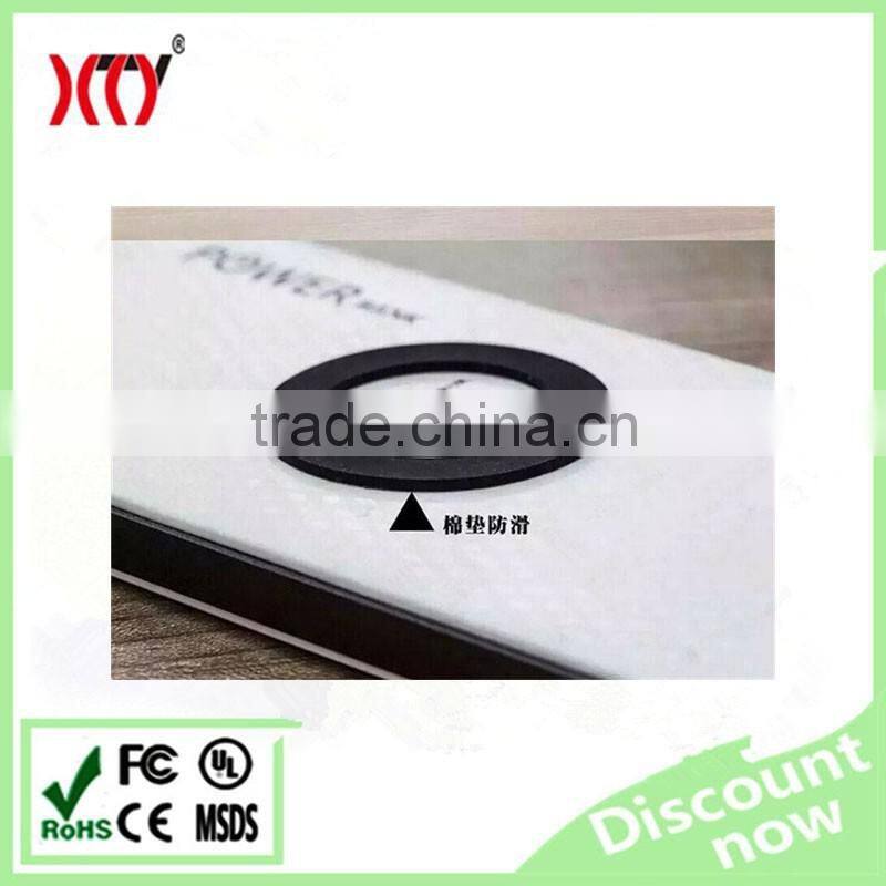 8000mAh QI wireless power bank and Lithium polymer battery charger with dual usb output