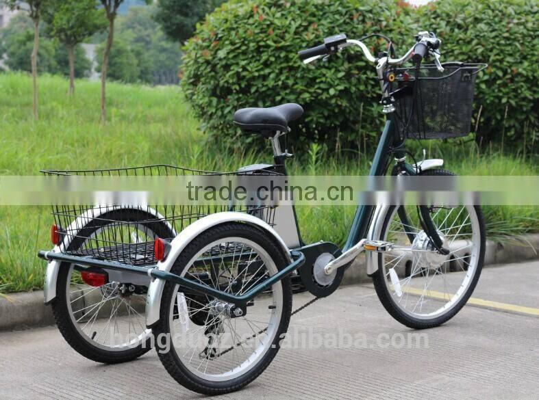 2015 motolife CE electric tricycle with big baskets