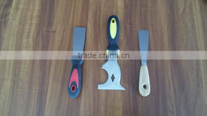 Scraper with wooden handle