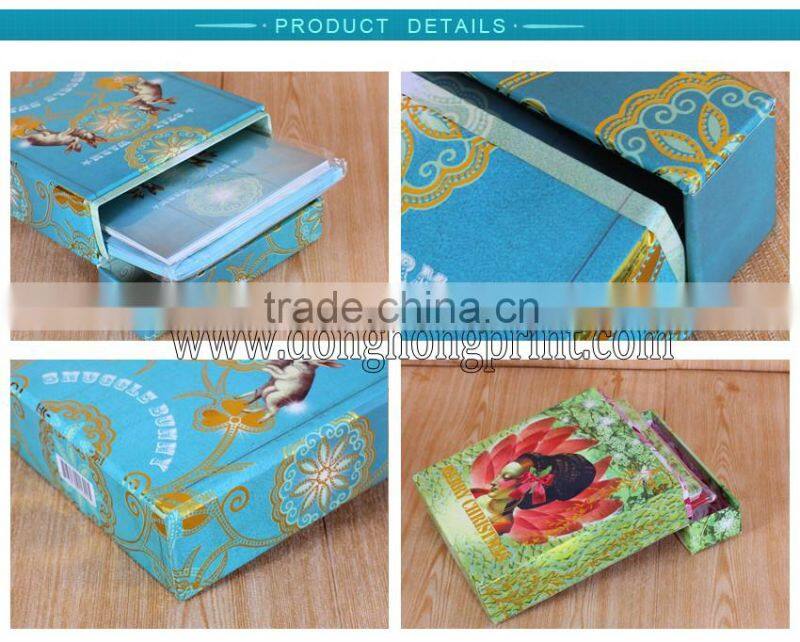 Custom paper gift box printing, colorful packaging box