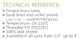 ART.1022 China Manufacturer Lever Handle CW617N PN 25 600 WOG Water Oil Gas Forged 1" 1 Inch Brass Ball Valve for Wholesale