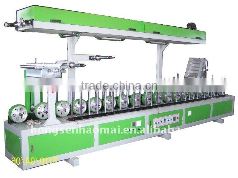 HSHM450BF-E1 Profile Wrapping machine( cold glue and Scrap-coating)