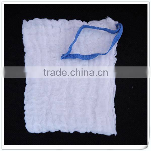 absorbent 100%cotton disposable medical pad / lap sponge