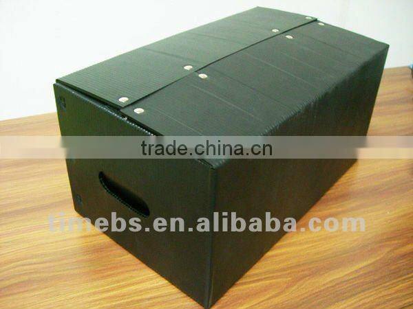 Black pp esd corrugated box with cells