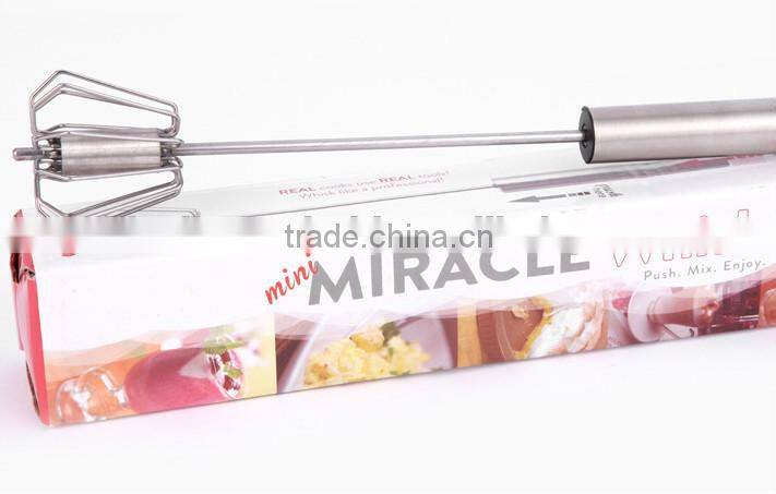 Stainless Steel Rotation Whisk Tool For Kicthen