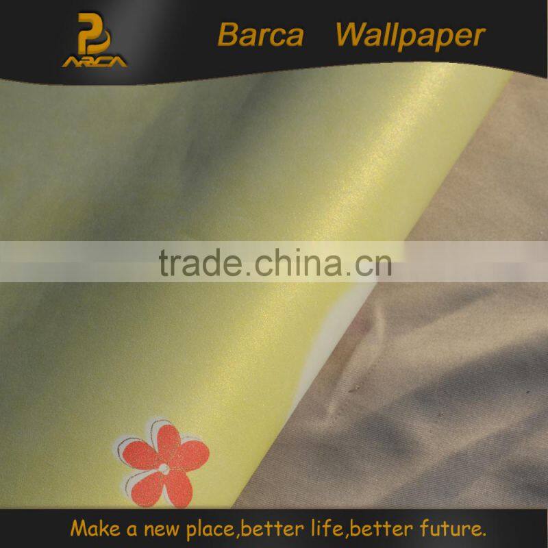 Glitter 3d embossed european wall paper rolls