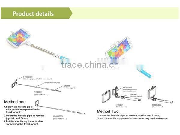 Zoom Function Adjustble Monopod Carbon Fiber Telescopic rod, Flexible monopod, for Android phone CL-64-1