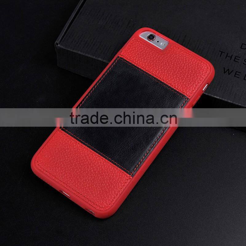 Wholesale Hybird leather+pc Phone Accessories Case For iphone 7