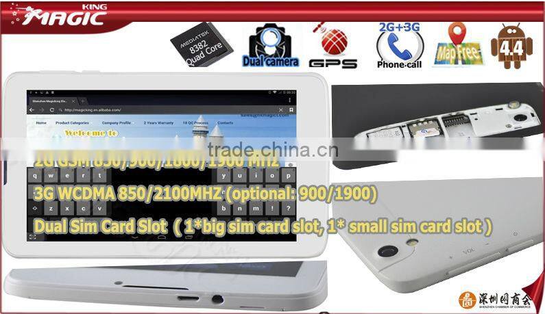 7 inch built-in gps 3g wifi video call tablet pc