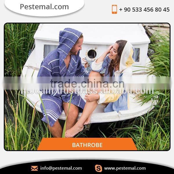 Low Weight Standard Quality Women Bathrobe With Custom Logo and Labels