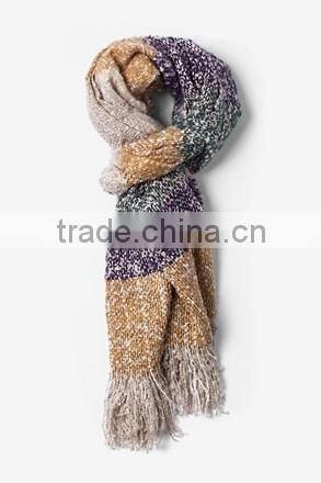 Helsinki cool burgundy, tan, and navy blue silk woolen scarfs for girls