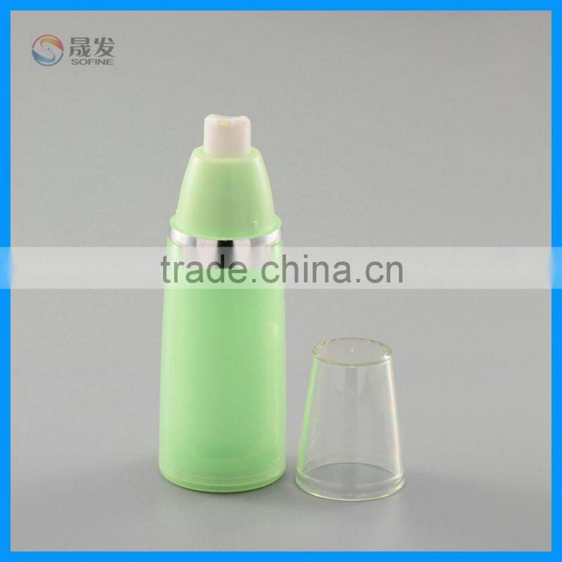 Supply green / any color 50ML plastic cosmetic lotion pump bottle