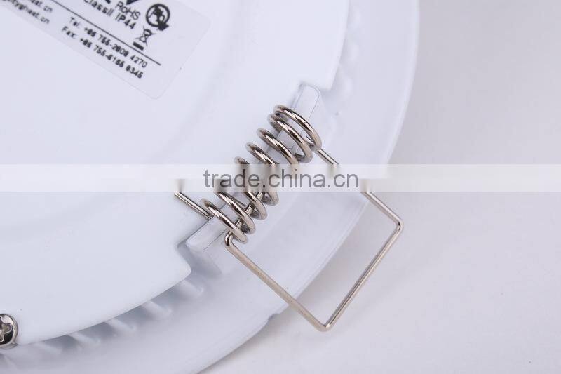 Pure white cutout 160mm 12w led Panel Light round for residential lighting