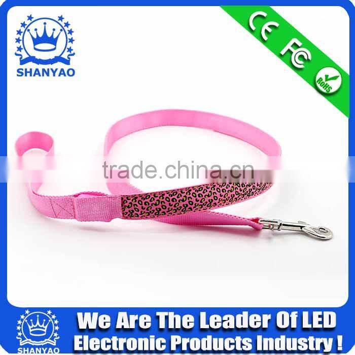 2015 Hot Selling LED Glowing Pet training Leash