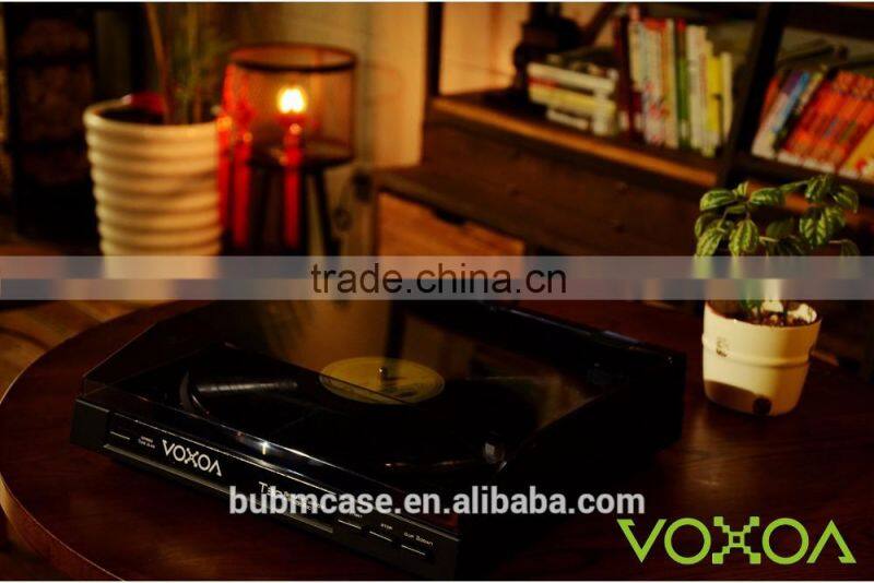 VOXOA T30 Full-Auto belt-drive turntable player, modern phonograph, USB record player