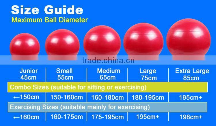 Professional Anti Burst exercise ball wholesale,peanut yoga ball,yoga massage ball