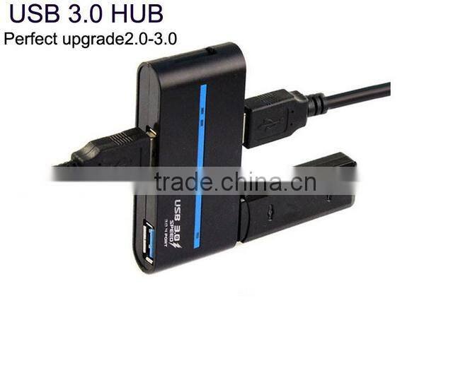 Hot Mini Rotatable 4 Ports USB Hub High Speed USB Hub Hot Sell USB 3.0 Hub Black & White Available