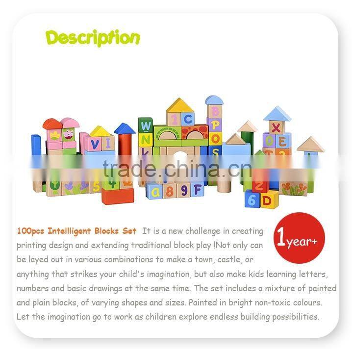 Wooden Educational Custom Wood Blocks