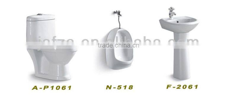 F05 Hot selling ceramic round bowl shape basin, colored basin white inside and red outside wash basin