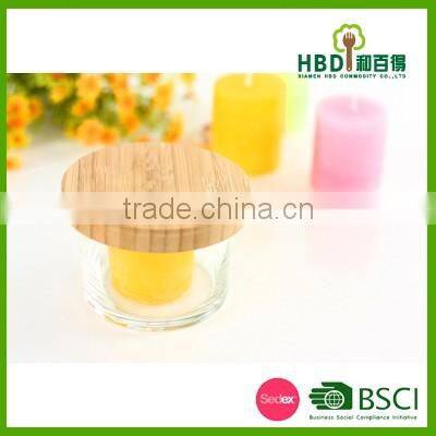 Bamboo lid for glass jar /bamboo canister lid/bamboo candle jar lid