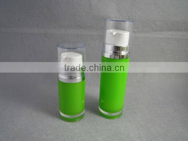 25ml cosmetic dual pump bottlewith PS material