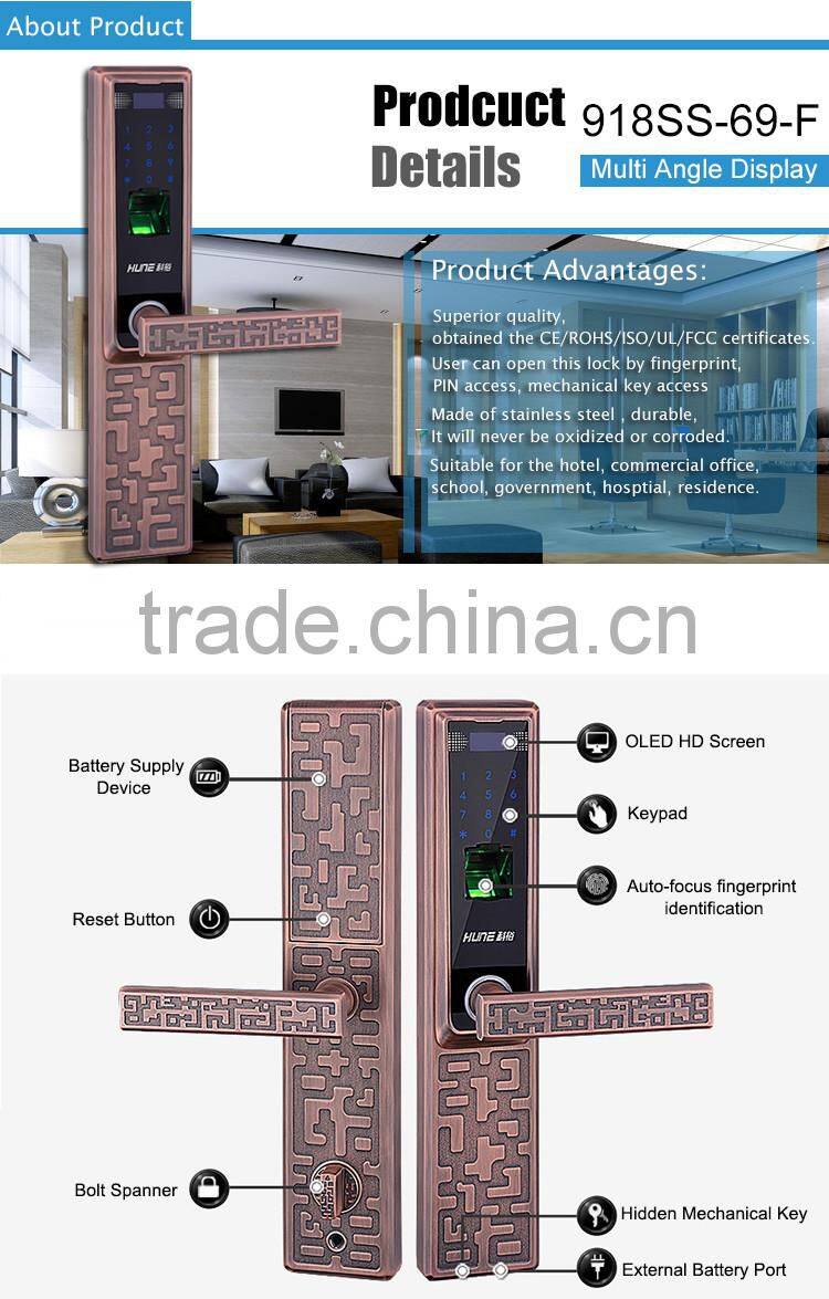 best keyless digital fingerprint door lock with free management software