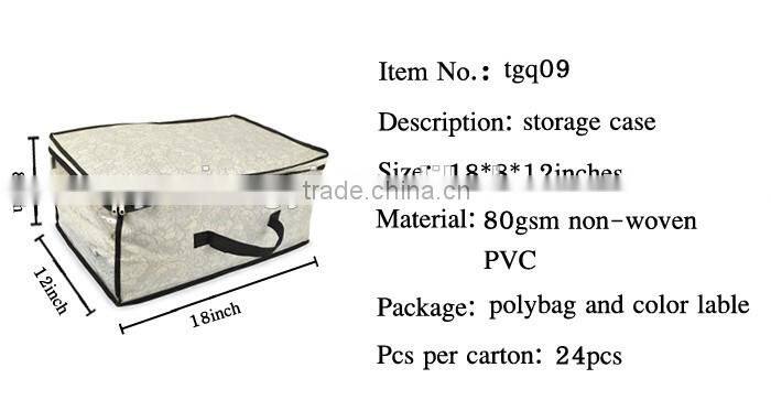 TNT fabric and PE window zipper storage bag blanket cover