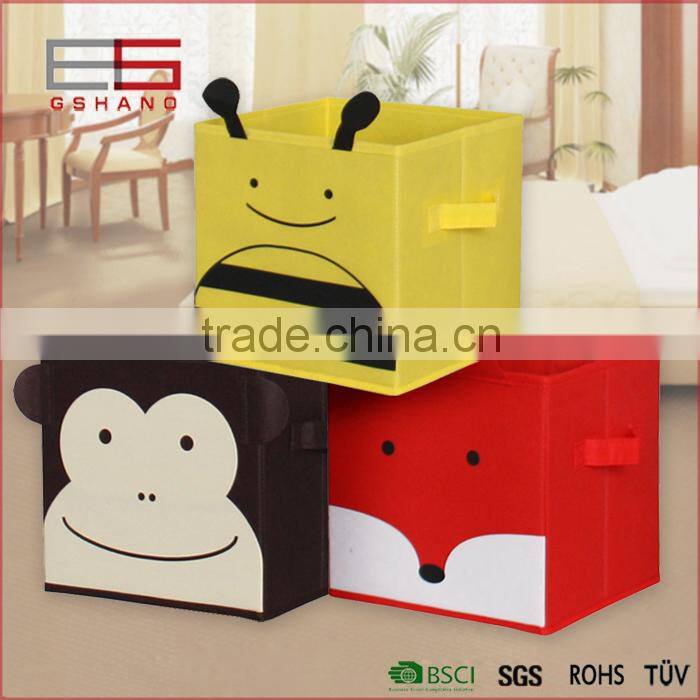 foldable non-woven fabric storage box for kids