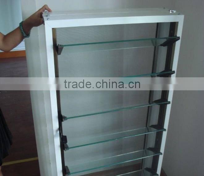 Customized sizes Decorative louver glass, price of glass louver windows