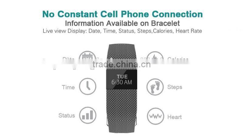 JW86 Smart Wristband with Heart Rate Monitor Fitness Tracker Bluetooth Smartband Smart Bracelet for Smart Phone