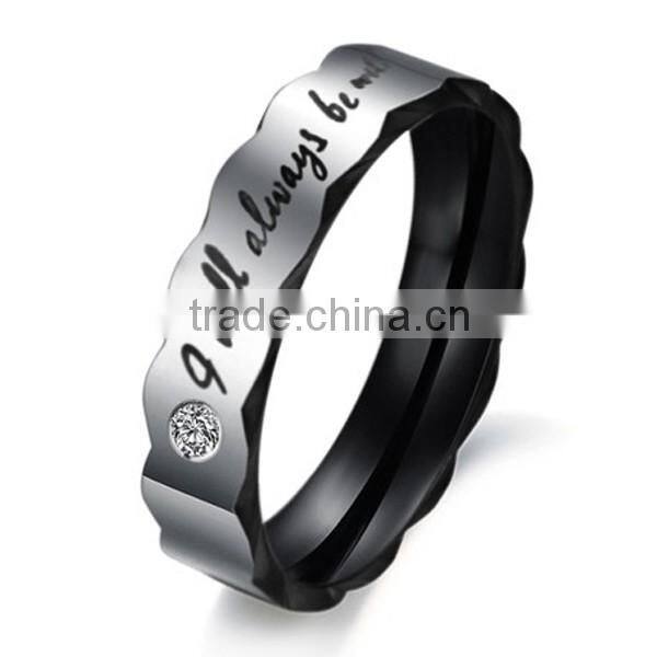Personalized Titanium Steel Fashion Couple Ring