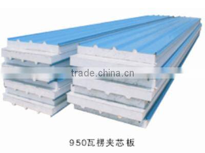 Corrugated sandwich plate