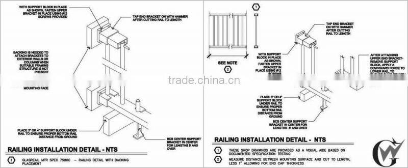 Decorative China ISO9001 wrought iron window railing manufacturer