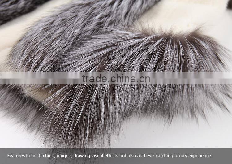 factory sale animal fur mink vest fox fur vest for ladies