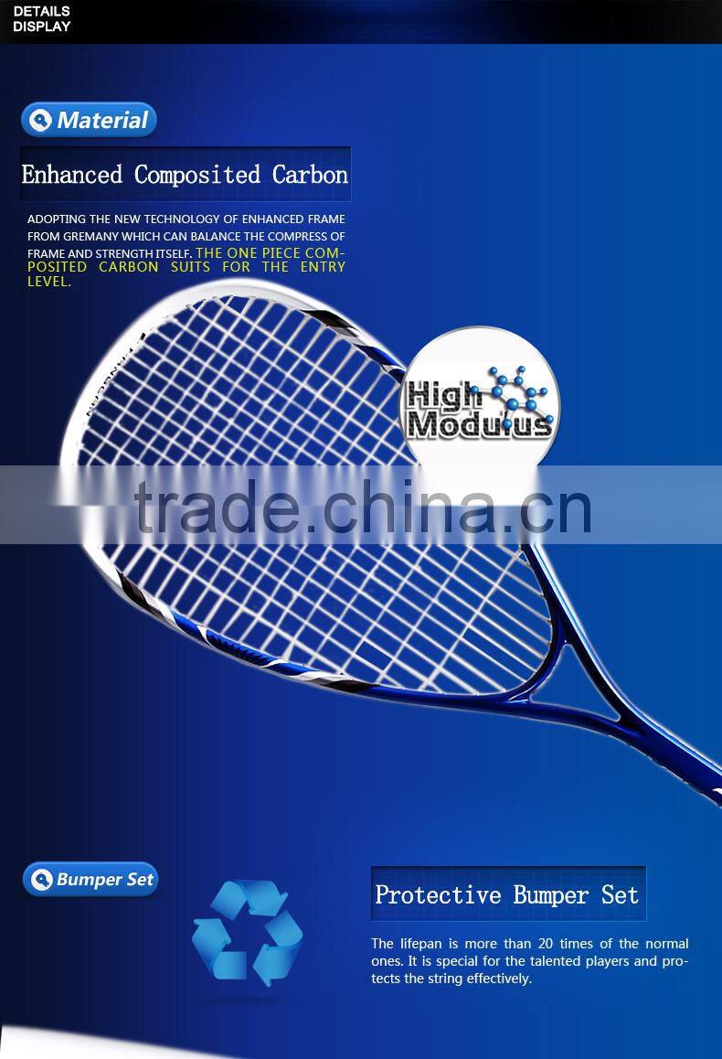 Composite Squash Racket With String and Within 3/4 Cover with Customized Logo