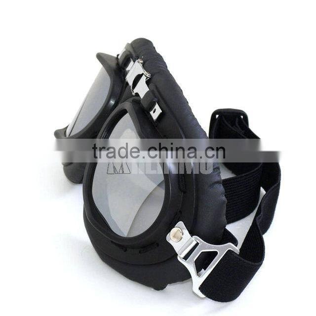 5 lens Black frame Flexible Adult Motorcycle Motocross Bike riding Cross Goggles helmet glasses
