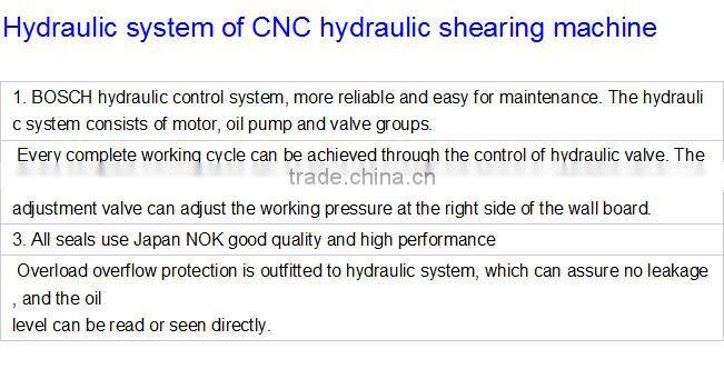 QC11Y-6X3200 Cutting Machine for metal sheet/hydraulic shearing machine of best price