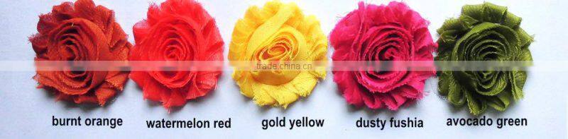 3 inches chiffon lace trim flowers for wedding decorate