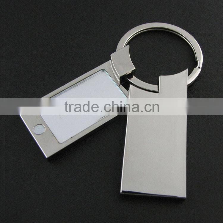 Promotion custom souvenir metal blank photo keychain