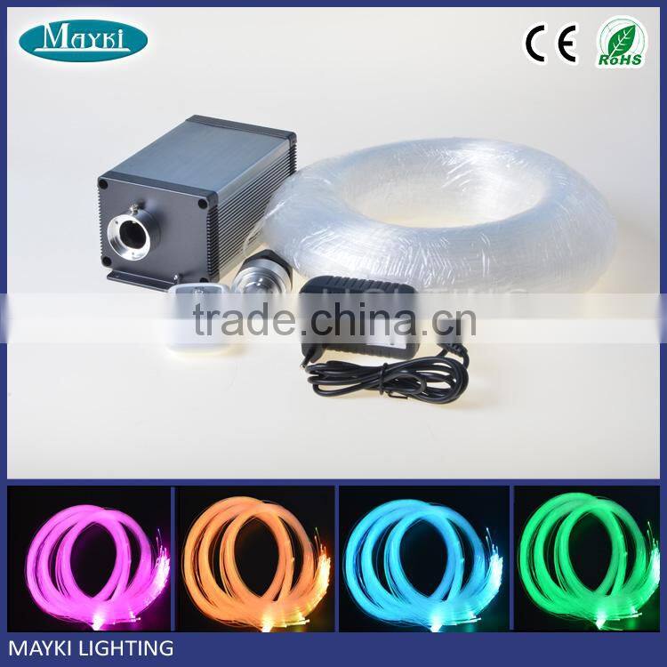 DIY LED ceiling star lights with polymer 0.75mm fiber optic cable and powersupply