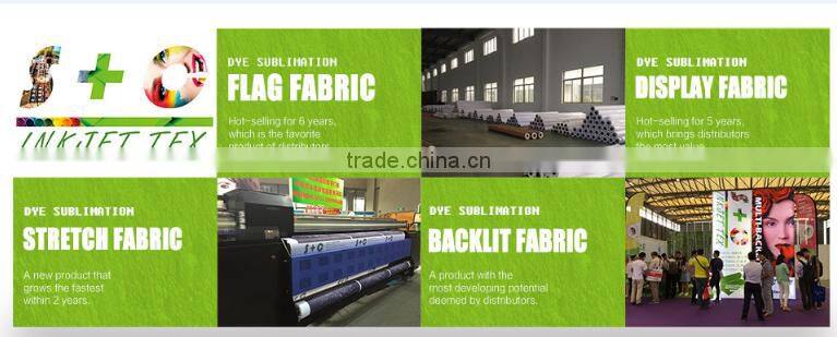 Tension display stretch fabric for exhibition frame systems
