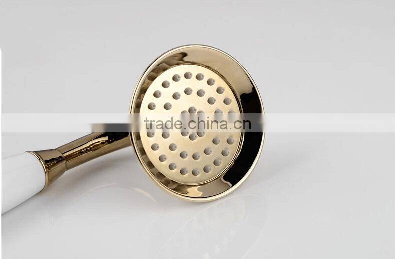 luxury golden bath shower with gold rain shower head