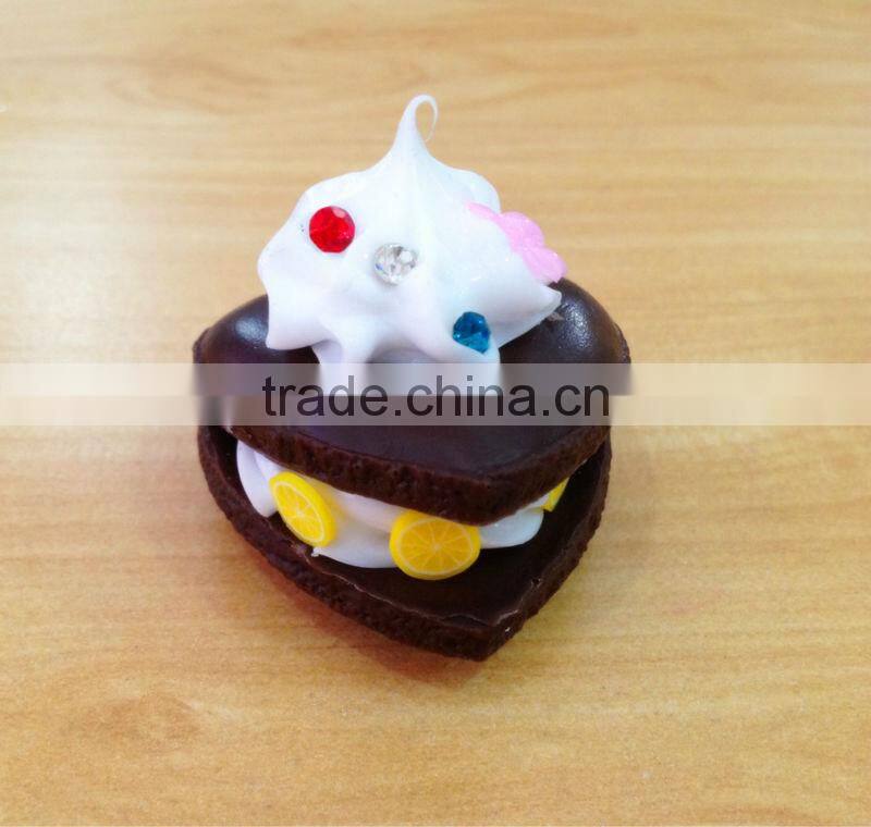 Macaron in PVC for cell phone charm display